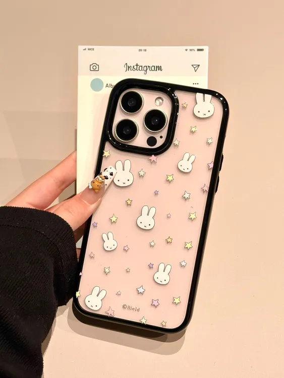 星星米菲兔适用于苹果16plus手机壳15pro可爱14promax小众13新