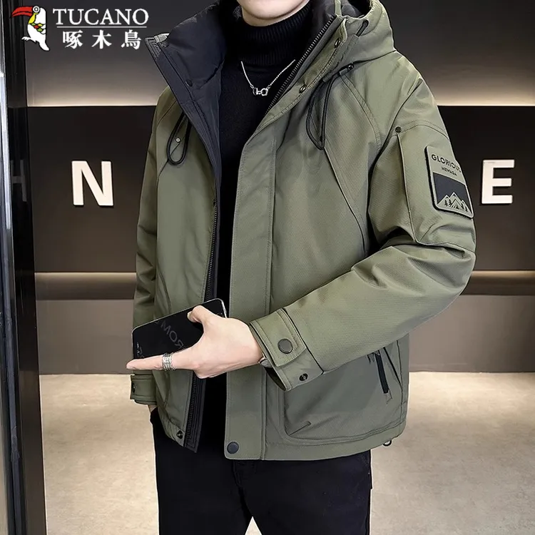 TUCANO/啄木鳥男士冬季防风保暖外套冲锋衣冬季加厚情侣羽绒棉服
