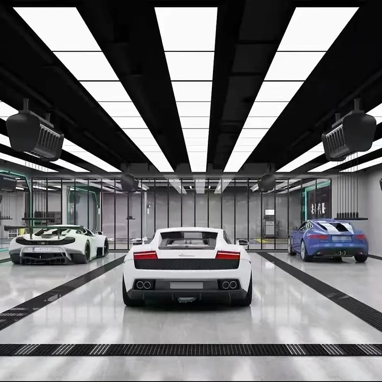 汽车美容贴膜工位灯无尘车间LED条形灯跑道灯新款吊灯高亮防水灯