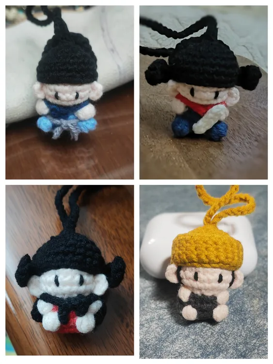 成品玩偶钩织迷你藏海大人藏海传挂件钥匙扣中考花束狗狗帽子