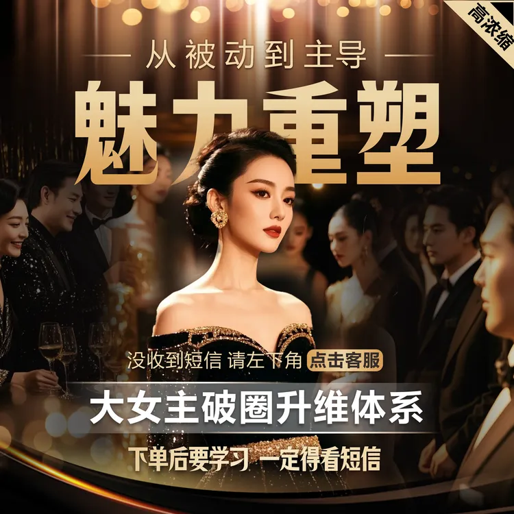 大女主魅力重塑体系课 高情商社交破局【下单后短信领课】商品图