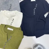 椿·予静【八个纽扣】毛针织衫