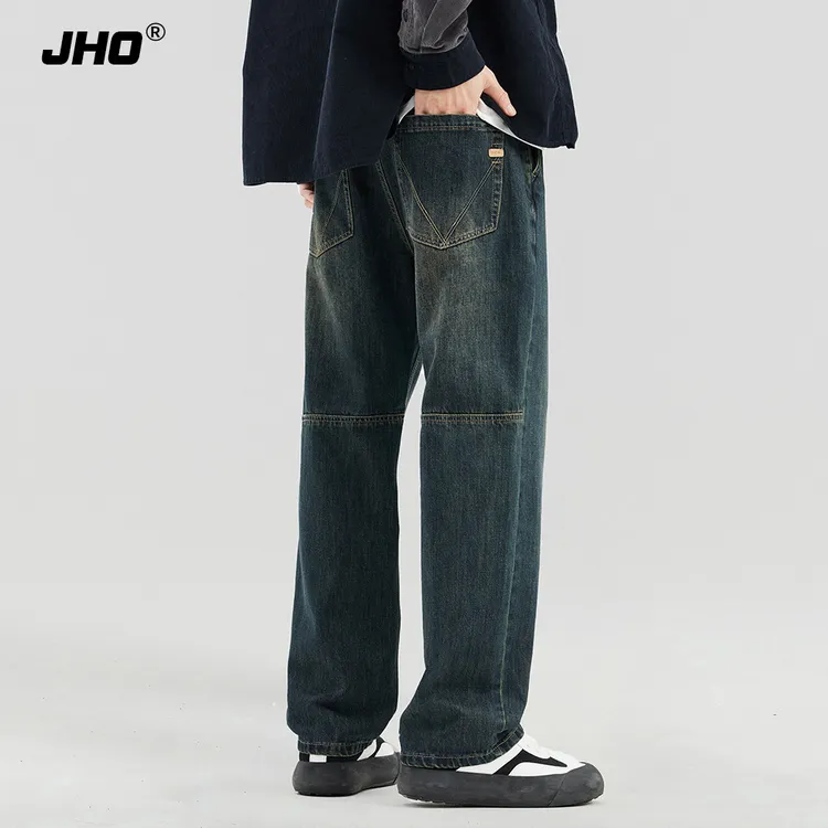 爱衣服同款秋冬款加绒2025新款复古裤子美式高街直筒宽松男款长裤