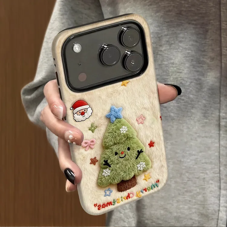 圣诞树适用苹果17手机壳17air新款iphone17promax防摔16pro高级感