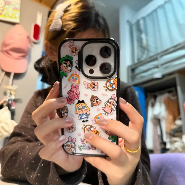 BANCA满屏搞怪哭娃适用苹果17/16promax手机壳iPhone15/14/13/12
