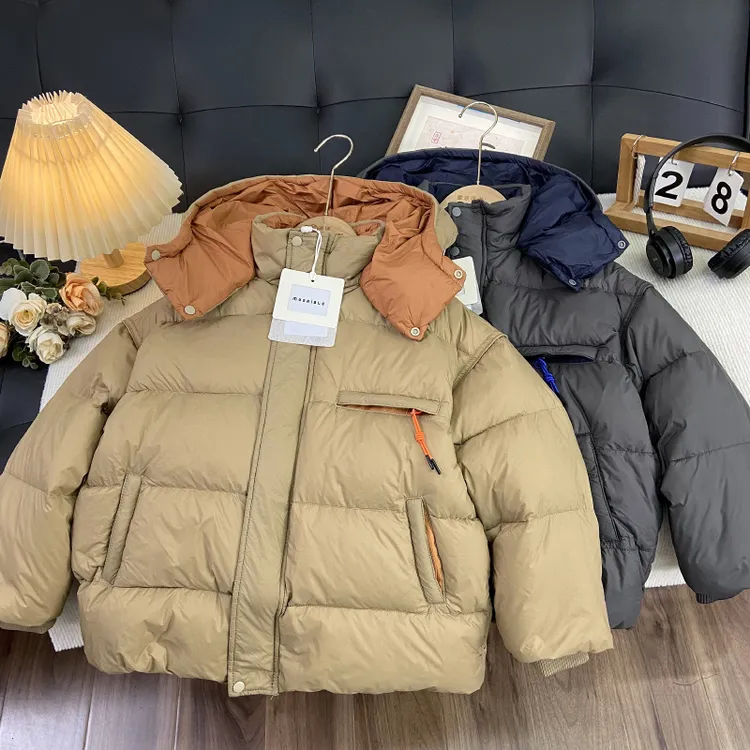 佑妈家童装 男女童冬季新款羽绒服儿童潮款加厚羽绒袄中大童