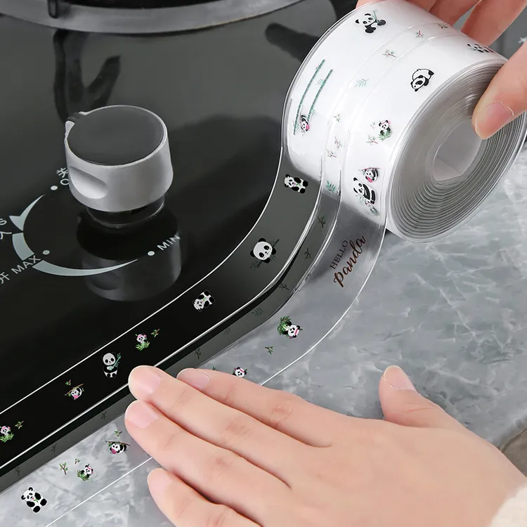 厨房美缝贴灶台防水封边水槽胶洗碗池马桶边缘防油防霉缝隙条燃气