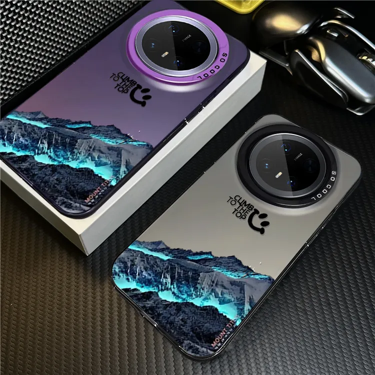 极光雪山适用华为mate70Pro手机壳高级mate60rs小众P80防摔保护套