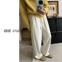 晴晴家-「暖fufu」25年冬韩系简约百搭休闲舒适垂感软糯休闲裤598