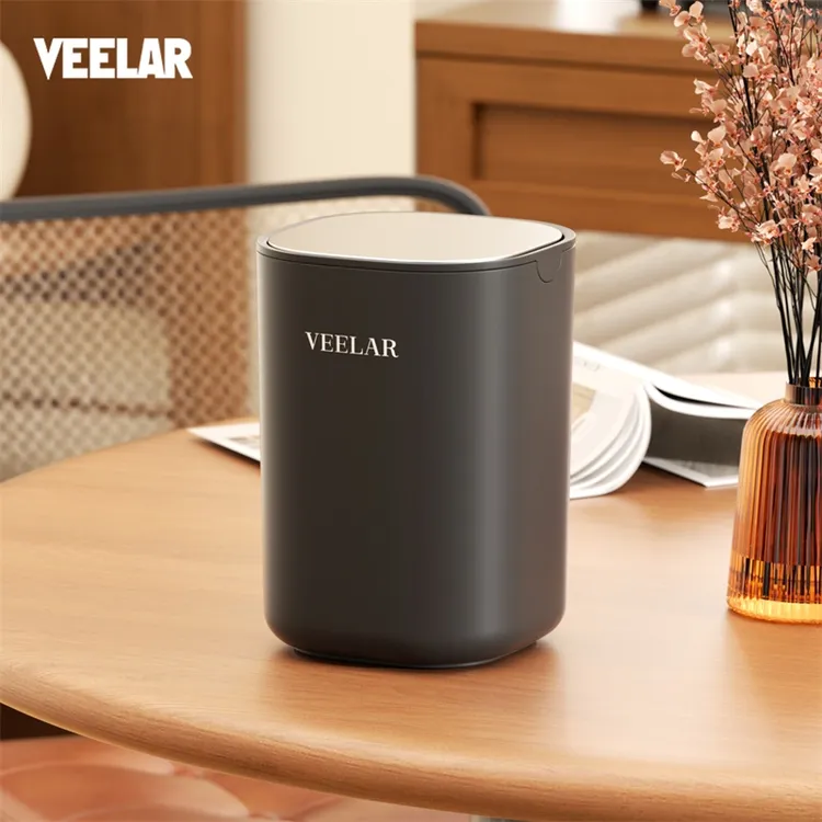 VEELAR桌面垃圾桶家用带盖迷你高颜值卫生桶卧室餐桌客厅小号新款
