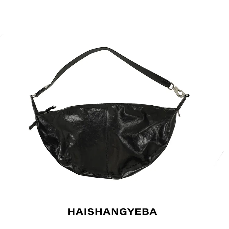 【海上叶爸】新款2025秋冬百搭植鞣牛皮时尚手拎单肩包