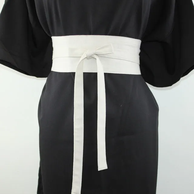 白色系 色棉麻腰封多色可选 可定制古风汉服宽腰带复古束腰腰饰