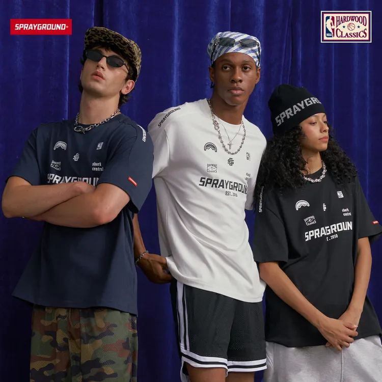 SPRAYGROUND I NBA HWC联名系列鲨鱼嘴短袖T恤潮流HD NE220242