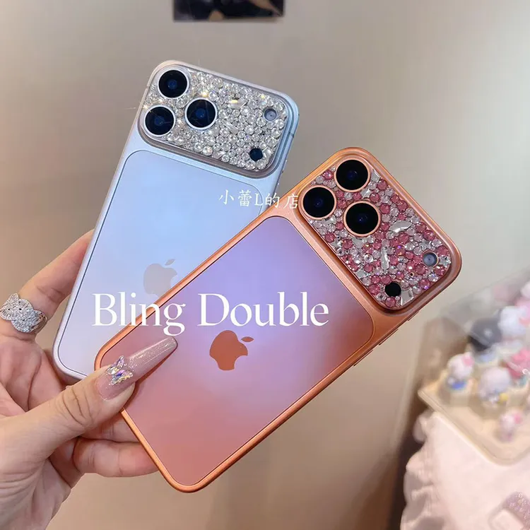 水钻镜头膜适用15pro创意苹果17promax镜头膜16promax华为mate