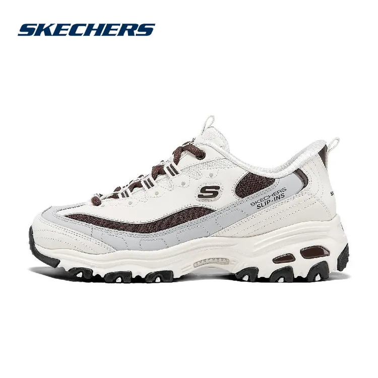 【一脚闪穿】斯凯奇乳白色缓震熊猫鞋女鞋秋季新款老爹鞋150537