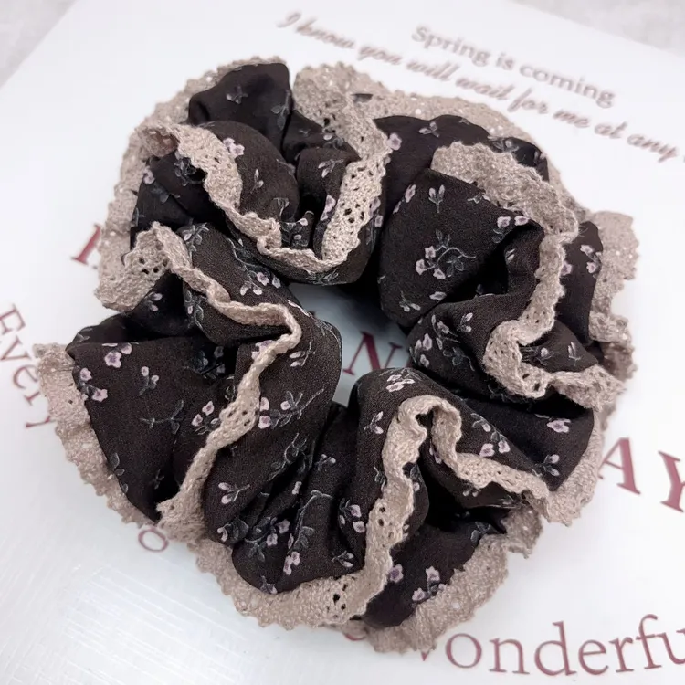 韩系ins小碎花肠圈发圈发绳经典发饰复古少女时尚甜美风头绳马尾