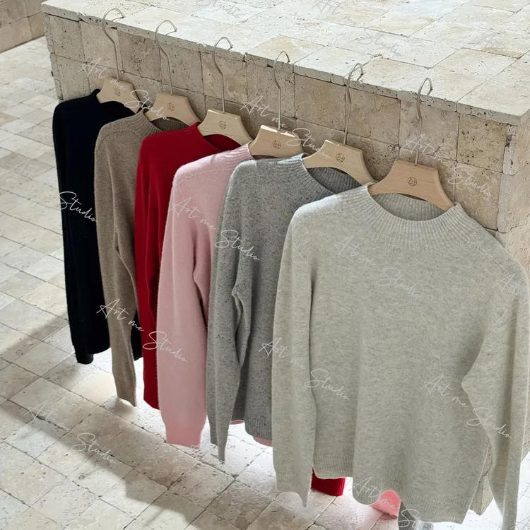 【ART ME】六色甄选天然100绵羊毛质感温暖柔软细腻多彩上衣w24399