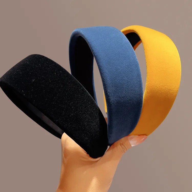 发箍女宽边百搭高颅顶显脸小气质简约法式纯色丝绒小香风发卡头饰