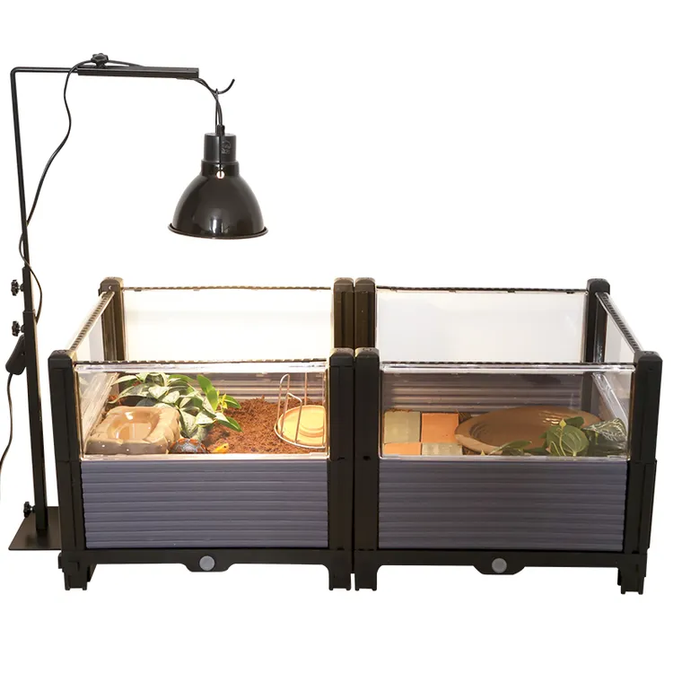 陆龟半水龟安缘台缘黄缘龟饲养箱造景种植养殖箱生态缸加高配件