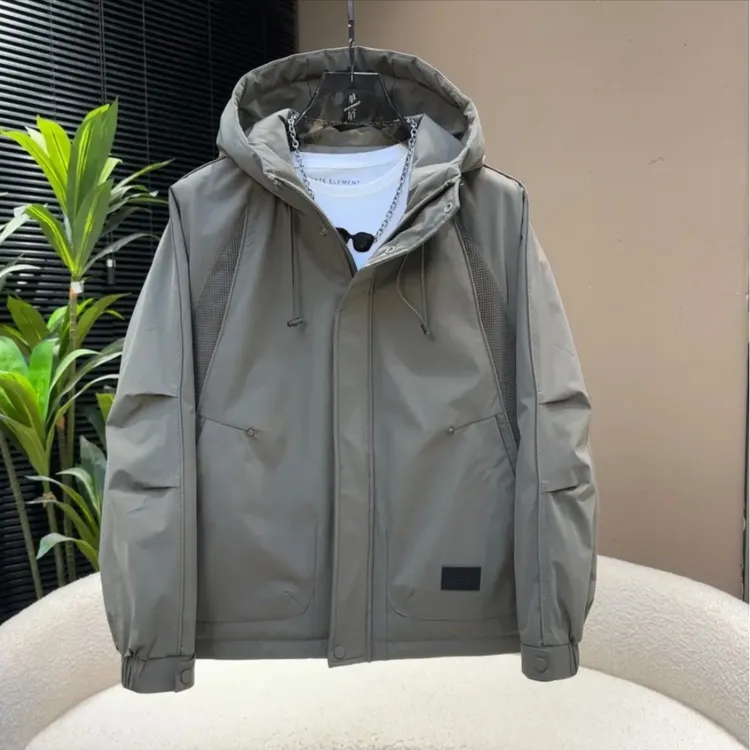 外套男士秋冬新款2025年潮牌休闲高级感保暖防风连帽棉衣男装夹克