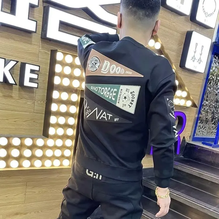 【香港ukzu&Trendy专柜奢品】2025网红高端卫衣男秋季新款潮流长袖