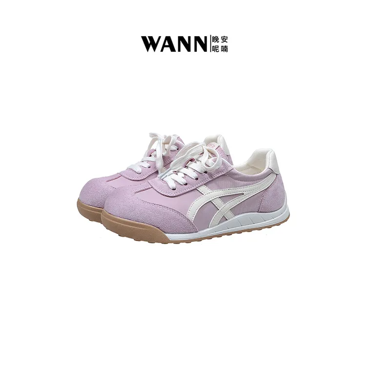 WANN/晚安呢喃 新款透气丑萌圆头百搭增高大头鞋