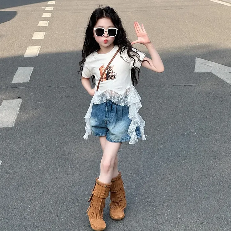 女童套装夏装2025新款儿童洋气时髦运动童装大童夏季超好看衣服潮