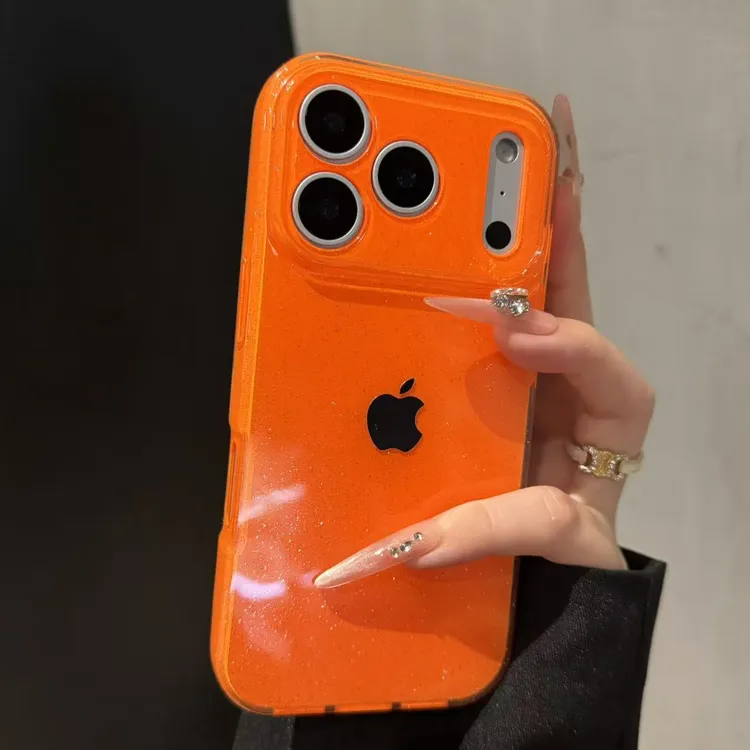 ins高级闪粉适用苹果17promax手机壳iPhone16pro简约15个性14全包