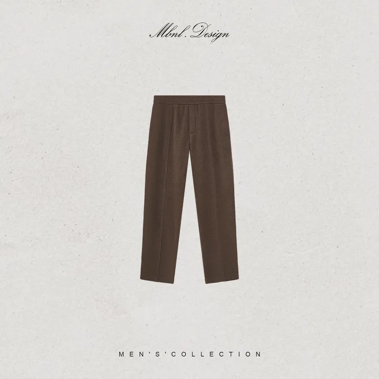 MBNL-F「Crimson」秦磊男装羊毛定织细腻触感抽绳休闲裤LL-SKZ2105