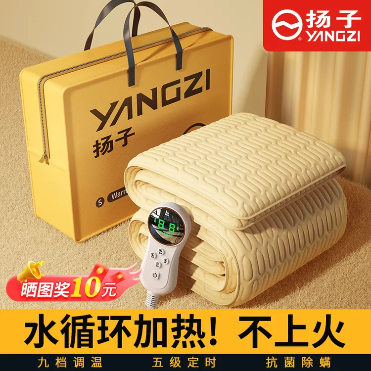 扬子水暖电热毯2024年新款官方正品双人双控单人水循环电褥子家用商品图