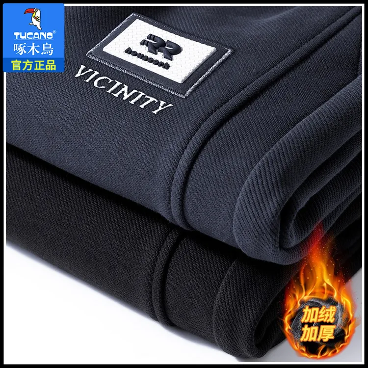 啄木鸟卫裤男秋冬季2025新款潮牌宽松束脚休闲男生运动休闲长裤子