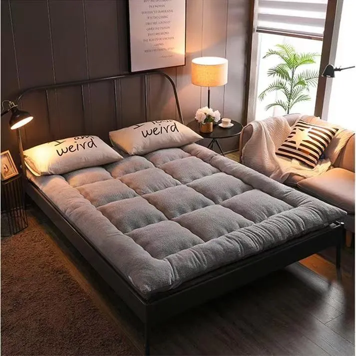 北极绒2025新款保暖加绒加厚单人床垫羊羔绒床垫褥子铺底学生宿舍