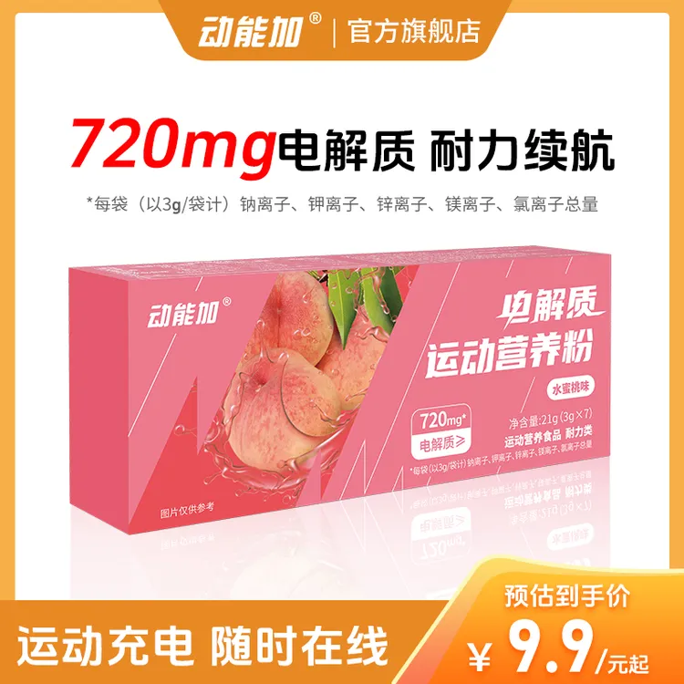 动能加电解质冲剂运动营养粉多种矿物质VC微量元素饮料健身户外骑商品图