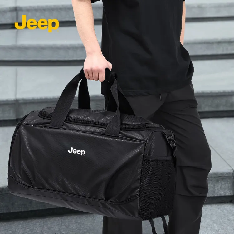JEEP旅行包男士大容量短途出差行李包2025新款干湿分离健身斜挎包