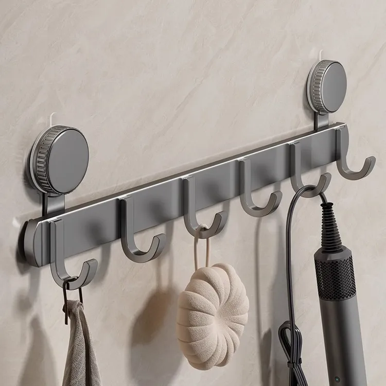 吸盘门后挂钩强力粘胶免打孔强力承重置物架钩子入户门挂衣架收纳