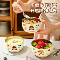 304不锈钢碗食品级家用碗防烫隔热吃饭碗