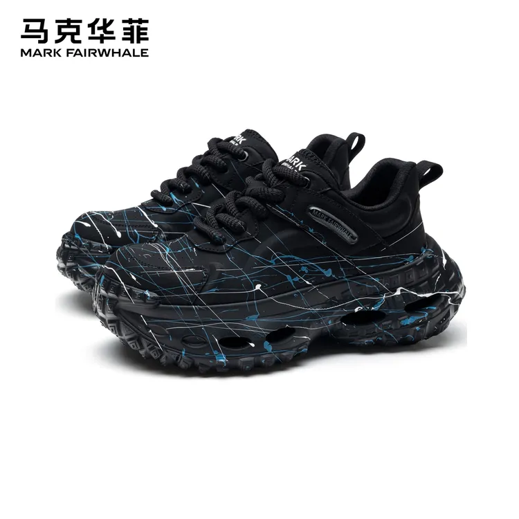 马克华菲轮胎鞋男款秋季厚底老爹鞋增高休闲鞋潮流男鞋子抖音双11