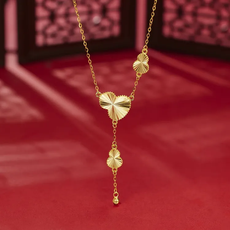 非遗古法传承拉丝福禄项链时尚国风