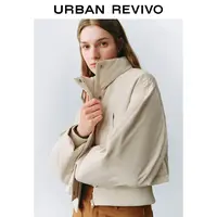 UR2025冬季新款女装休闲机能立领假两件羽绒服UYY150036