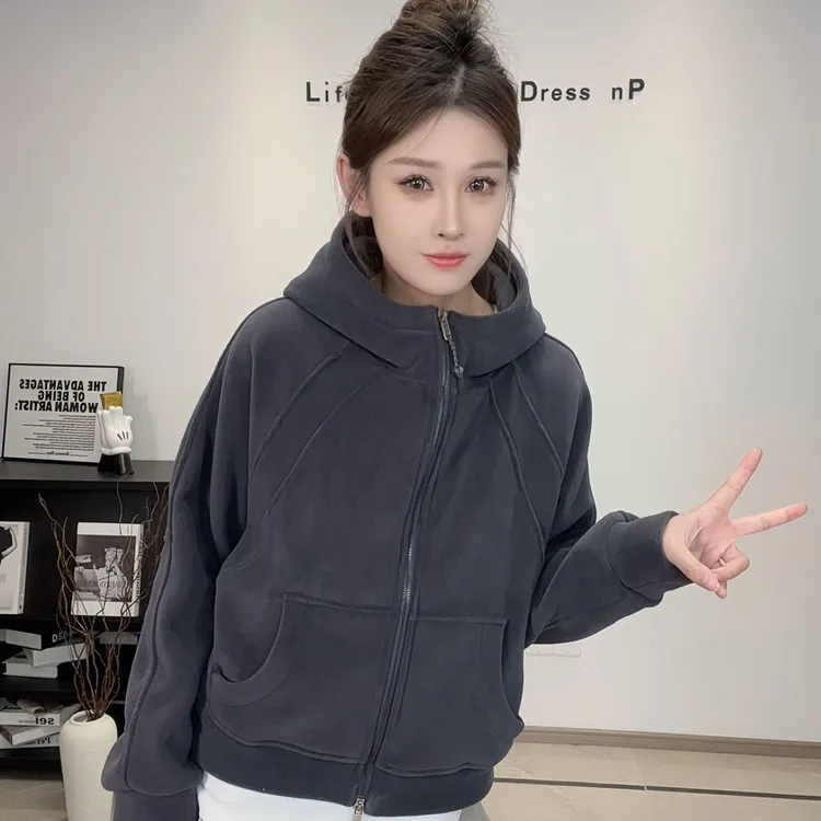 冬韩系小外套奥粒绒百搭休闲宽松设计感小众女款外套