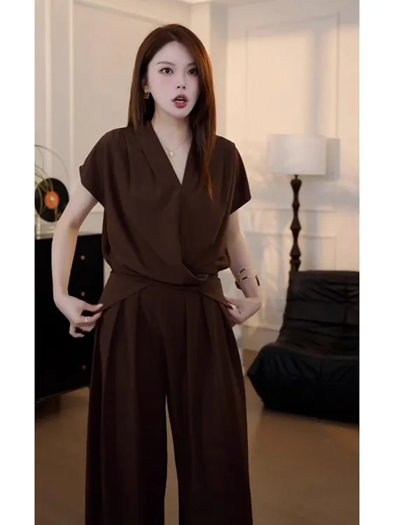 巨好看的夏装一整套干练气质轻奢高级感轻熟小众不撞款衬衫套装裤