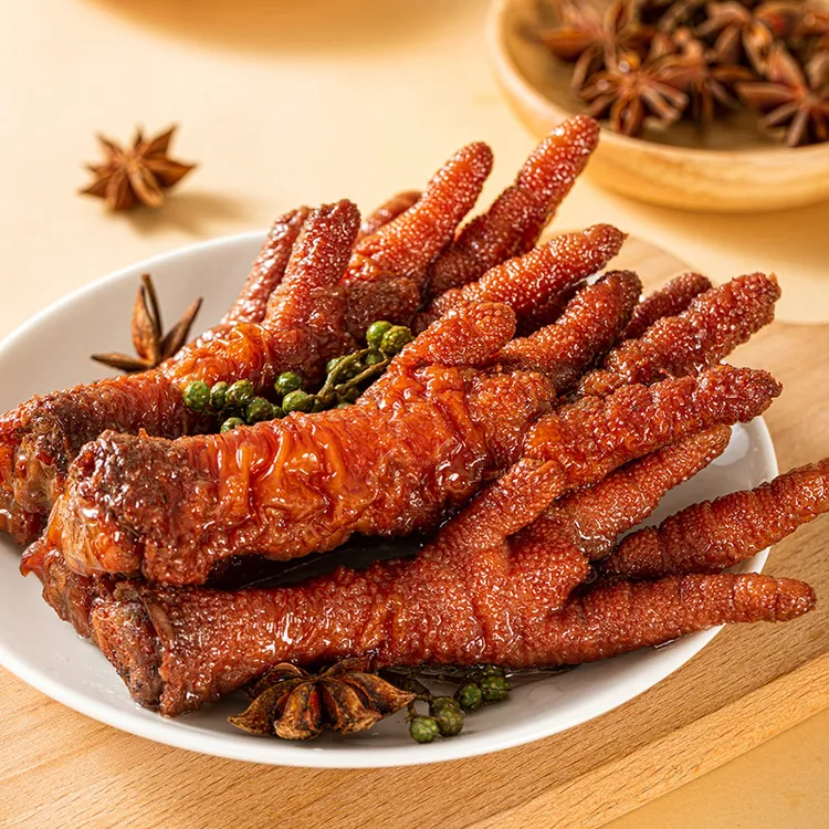 新小痴卤香香辣味虎皮凤爪开袋即食追剧解馋休闲小零食