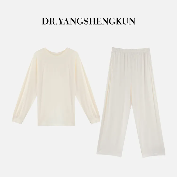 杨圣坤2025新品女士宽松休闲圆领睡衣外穿家居服两件套SL2582826