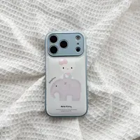 皮质可爱大象凯蒂猫适用苹果17promax手机壳iphone16新款15女生43
