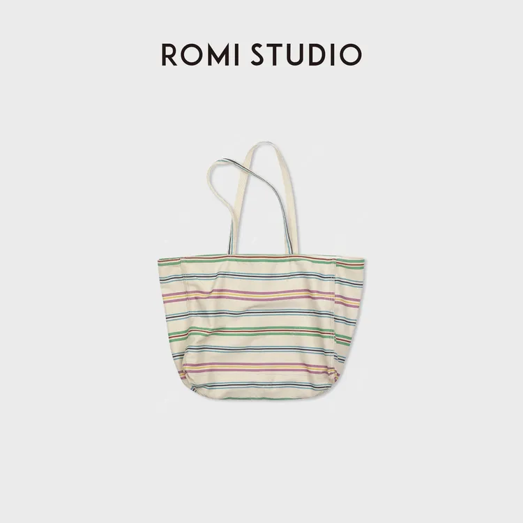 ROMI STUDIO 首饰袋 “彩虹包”细条纹日常休闲单肩包RWDSP82409