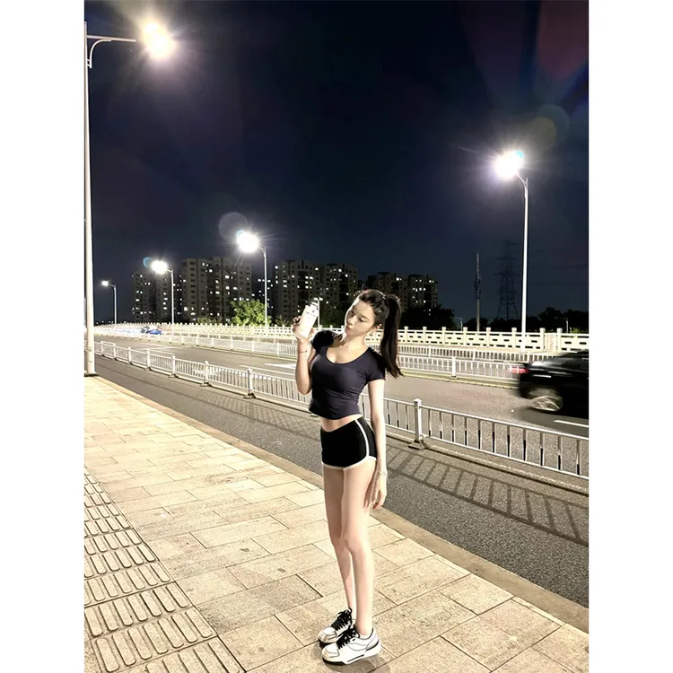 运动短裤女夏2025新款宽松学生健身休闲跑步睡裤百搭打底阔腿裤子