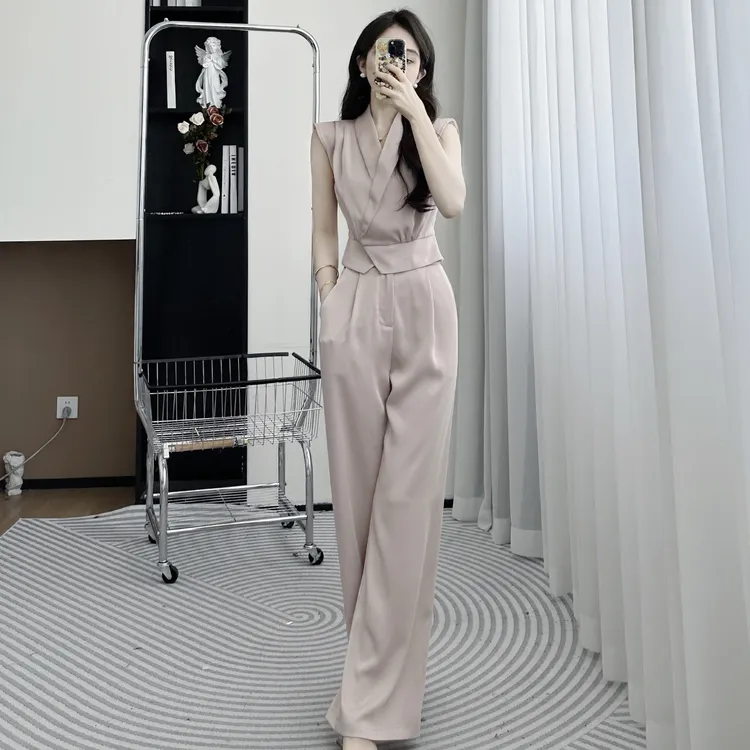 La Chapelle/拉夏贝尔2025夏季新款气质时尚轻熟风显瘦套装10401