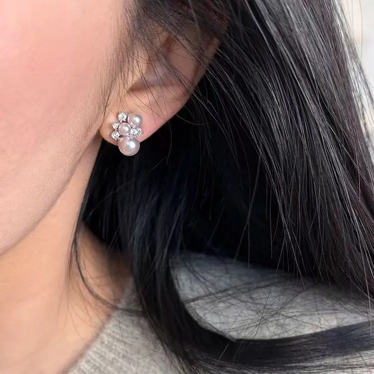 铜合金耳饰 温柔曼复古珍珠耳钉2026新款爆款高级感时尚气质耳饰