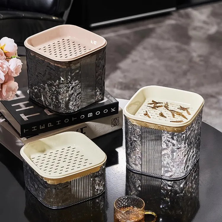 水波纹茶渣垃圾桶桌面茶水桶废水桶茶叶过滤缸办公室多功能沥水桶