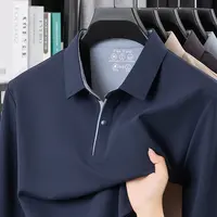 【高档无痕+内里磨毛】秋季男士翻领polo衫男长袖休闲时尚内搭上衣